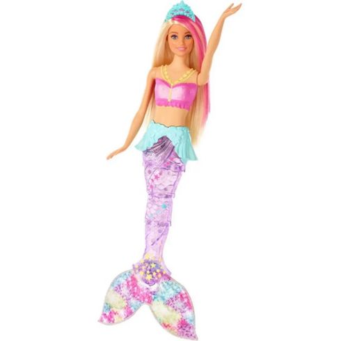 Boneca Barbie Sereia Luzes e Arco- íris Dreamtopia - Mattel