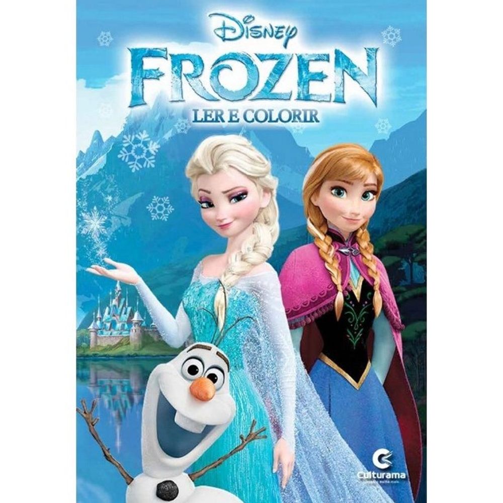 Livro para Ler e Colorir - Culturama - FROZEN - Kidverte