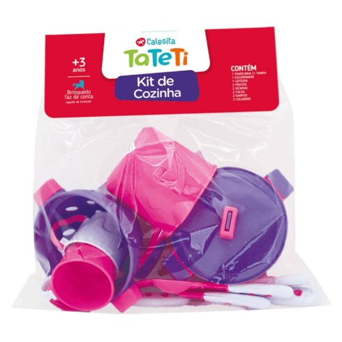 Kit Infantil Limpeza Completa Tateti Rosa - Bertolace Móveis e Eletro