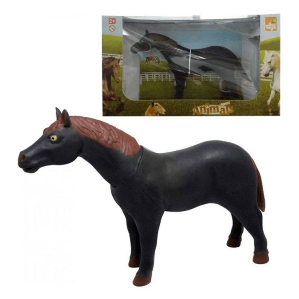 Animais da Fazenda - Bee Toys - CAVALO MALHADO - Kidverte