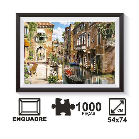 Quebra-cabeça Puzzle 1000 peças Casa no Lago