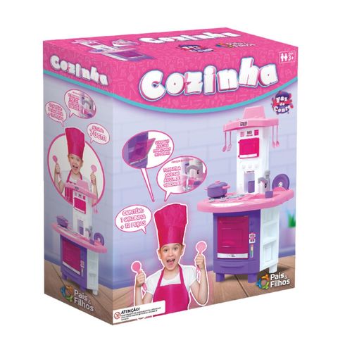 Cozinha Criança Princesa Com Jogo de Comidinhas e Acessórios - Big