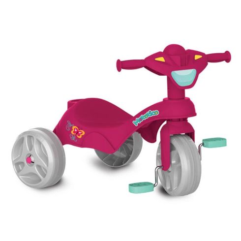 Triciclo Infantil Para Menina Com Cestinha Bandeirante