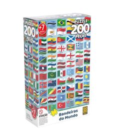 Jogo Quebra Cabeca Puzzle 200 Pecas Mapa do Brasil + 7 Anos na