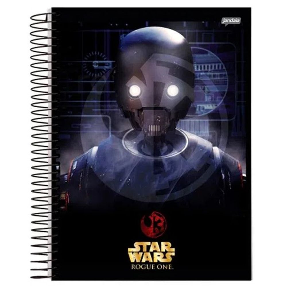 Caderno Star Wars - Personagens - 1 Matéria - Jandaia - Caderno