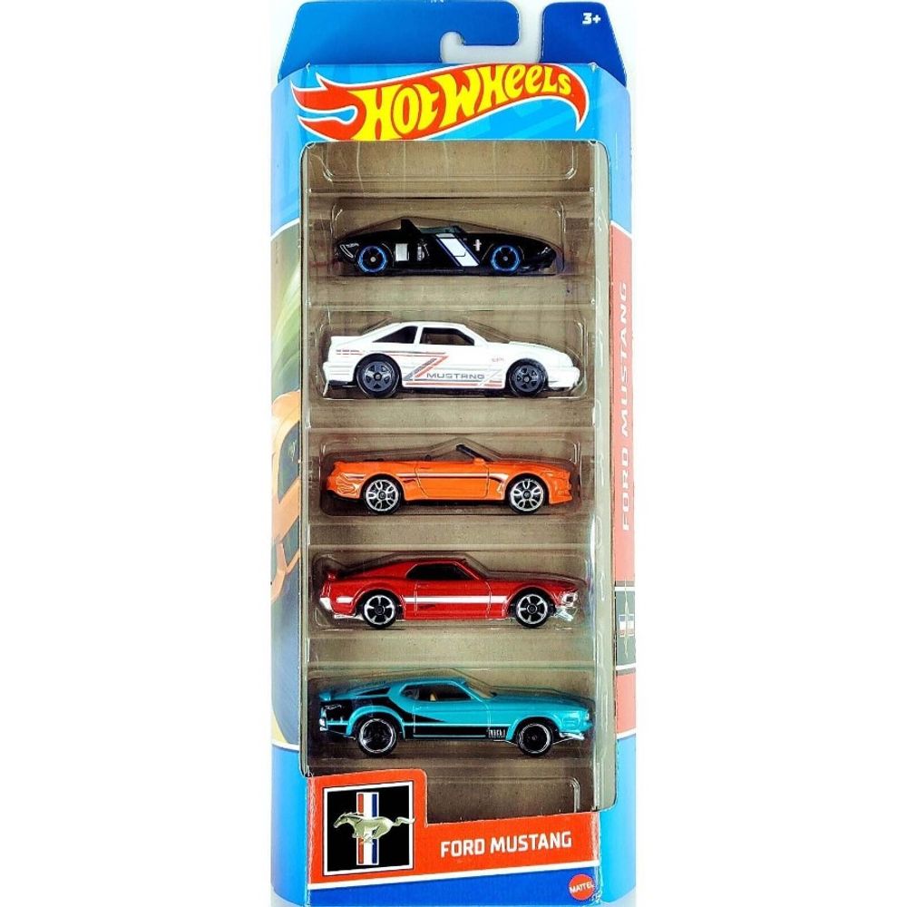 Carrinhos Hot Wheels Ford Mustang c/ 5 Carros - Mattel - Kidverte