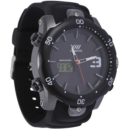 Relógio Analógico/Digital Masculino Preto XMPPA340 - X-Watch - Kidverte