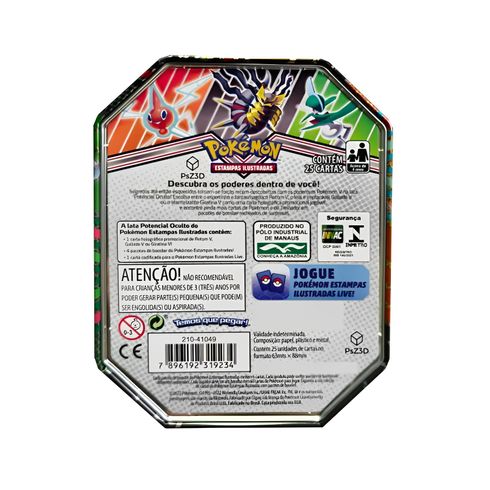 Lata Pokémon TCG - Rotom V - Potencial Oculto - Copag