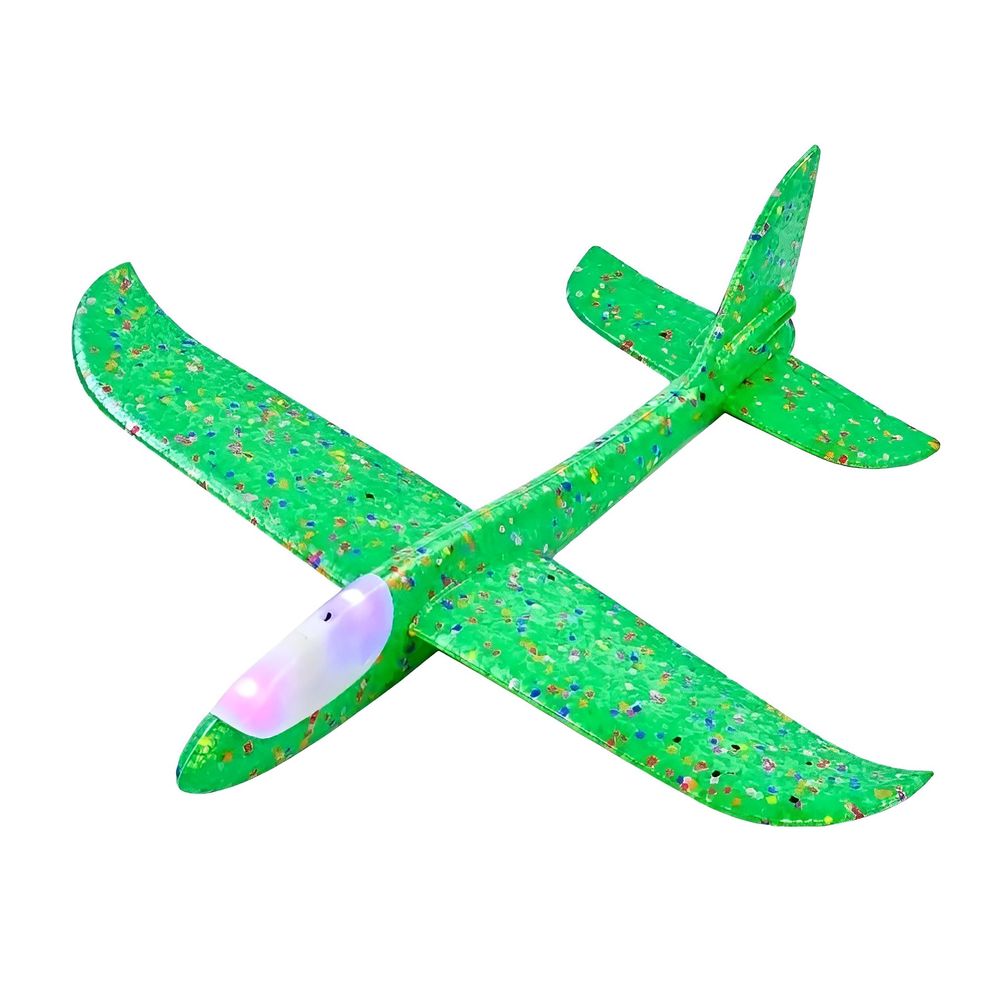 Avião de Isopor com Luzes - Futuro - Kidverte