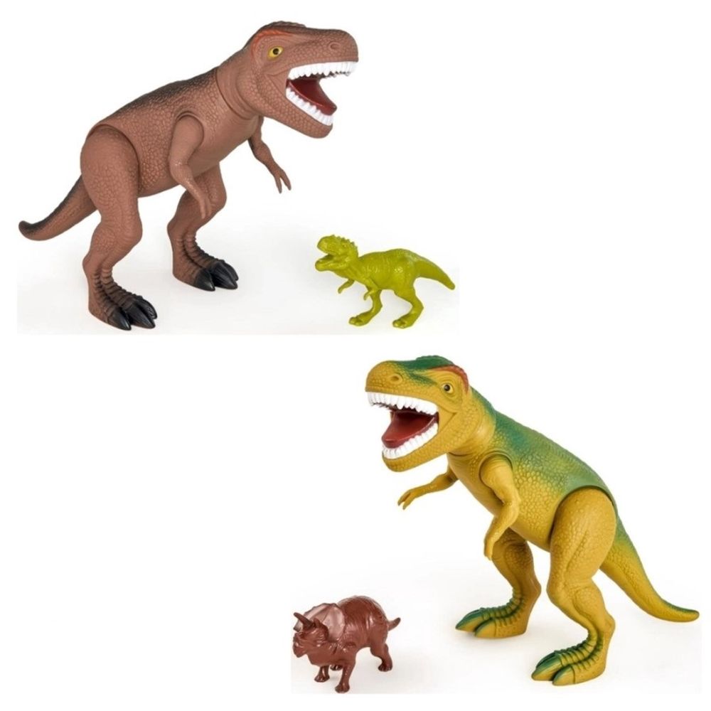Kit Cabeça Dinossauro Tiranossauro Rex com Miniaturas Dino
