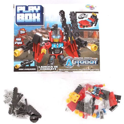 Play Box 2 em 1 Autbot - Cores Sortidas - Wellkids - Kidverte