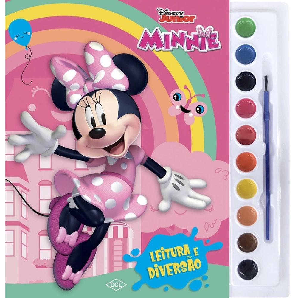 LIVRO Minnie DISNEY - LER E COLORIR + giz de cera