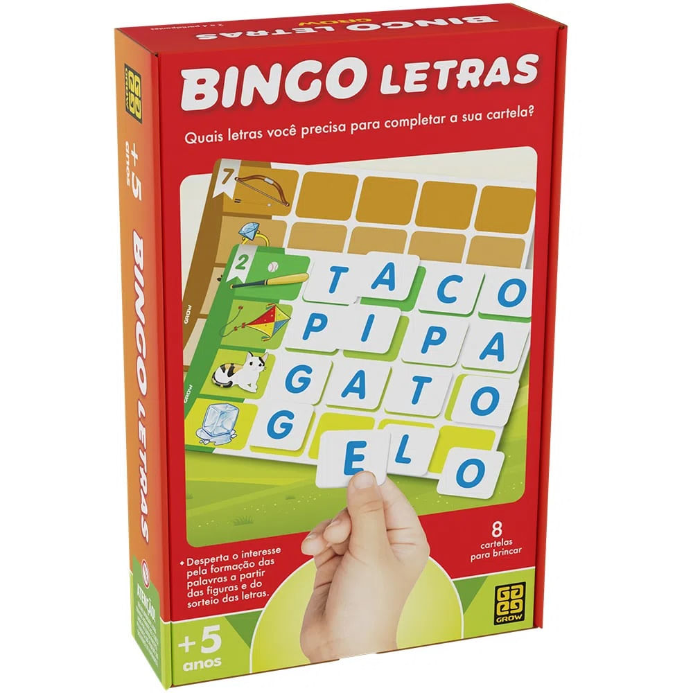 Jogo Educativo Binguinho de Letras Pais e Filhos