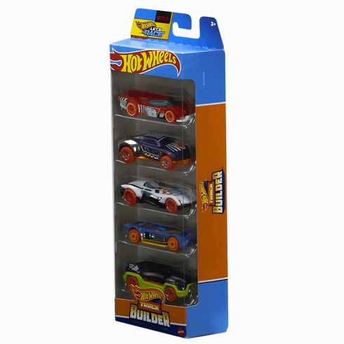 Carrinhos Hot Wheels Track Builder HTV52 c/ 5 Carros - Mattel