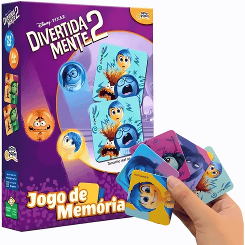 Jogo da Memória Divertida Mente 2 - Toyster UNICA - Kidverte